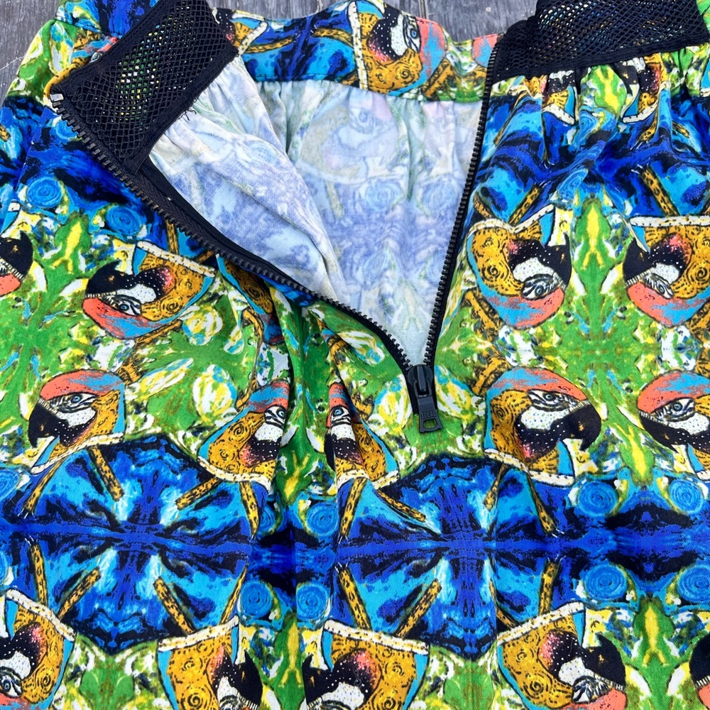 Sam Edelman High Waist Parrot Print multicolor Skirt Size 8 - Picture 6 of 7
